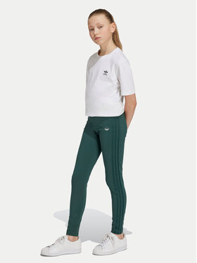 adidas adidas Легінси IY9542 Зелений Slim Fit
