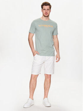 Lindbergh T-shirt 30-400222 Zelena Relaxed Fit