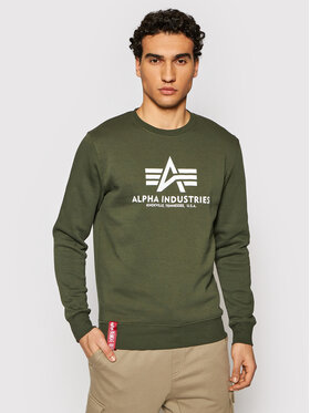 Alpha Industries Alpha Industries Bluza Basic Sweater 178302 Zielony Regular Fit