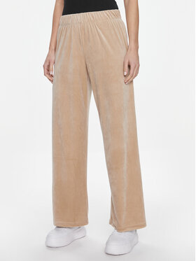 ONLY ONLY Spodnie dzianinowe Rebel 15311822 Beżowy Straight Fit