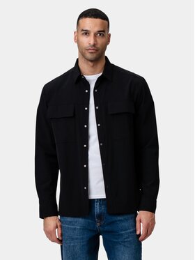 TeeShoppen TeeShoppen Koszula 'Basic Collection' Czarny Regular Fit