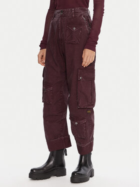 G-Star Raw G-Star Raw Medžiaginės kelnės Cargo 3D D27025-D388 Violetinė Boyfriend Fit