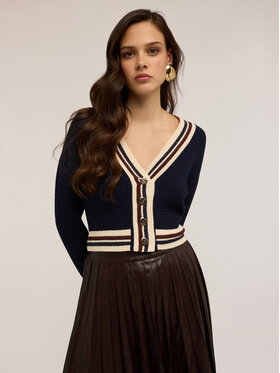 Motivi Motivi Cardigan M437W003533N034 Blu Regular Fit