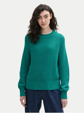 Tom Tailor Denim Tom Tailor Denim Džemper 1043309 Zelena Regular Fit