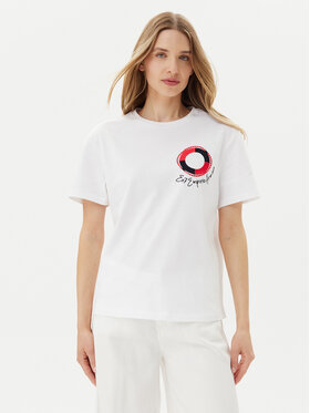 EA7 Emporio Armani EA7 Emporio Armani T-shirt 7W000491 AF12957 U0002 Bijela Regular Fit