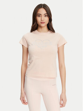 Guess Guess Póló V5GI10 K9RM1 Rózsaszín Regular Fit