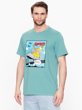 Converse Converse T-shirt Comic 10025060-A01 Vert Standard Fit