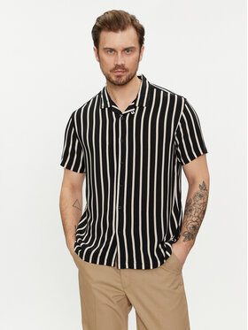Brave Soul Brave Soul Cămașă MSH-48MONOB Negru Straight Fit
