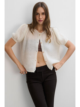 Fobya Fobya Sweter F2025 Écru Basic Fit
