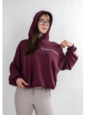 DKaren Sport DKaren Sport Bluza Eq30 001 Bordowy Classic Fit