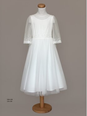 SLY SLY Sukienka 5SM-10B Écru Comfortable Fit