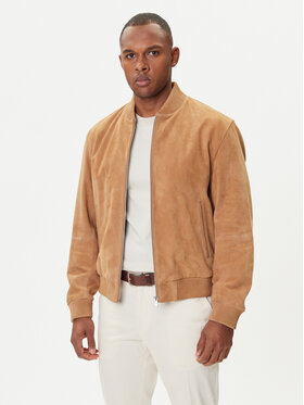 BOSS BOSS Lederjacke H-Muller 50543213 Beige Regular Fit