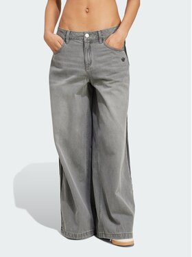 adidas adidas Jeansy 158183 Szary Loose Fit