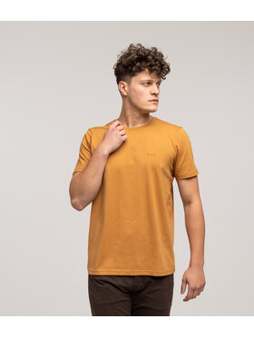 Lee Cooper Lee Cooper T-Shirt OBUTCH 0875 Brązowy Regular Fit