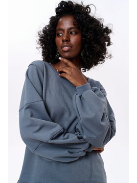 blue shadow blue shadow Bluza Grekko Szary Regular Fit