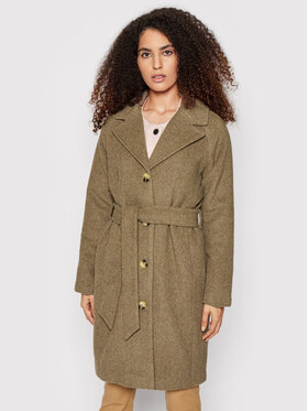 Selected Femme Selected Femme Vlnený kabát Milan 16079496 Hnedá Regular Fit