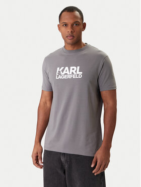 KARL LAGERFELD KARL LAGERFELD T-Shirt 755780 561235 Šedá Regular Fit