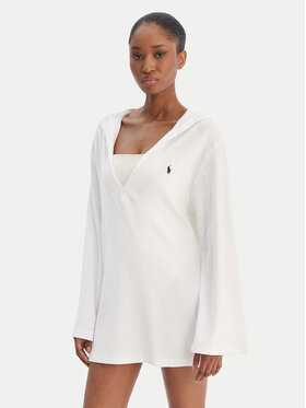 Polo Ralph Lauren Polo Ralph Lauren Sukienka plażowa 21656576 Biały Relaxed Fit