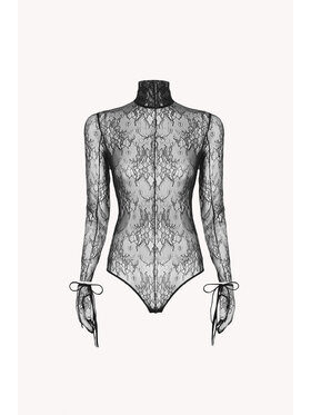 Epuzer Epuzer Body Turtleneck lace Czarny Standard Fit