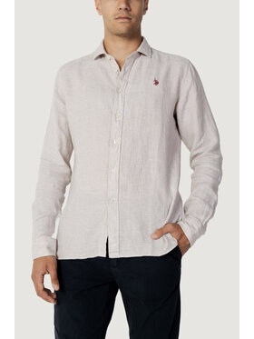 U.S. Polo Assn. U.S. Polo Assn. Koszula TINTA UNITA Brązowy Long Fit