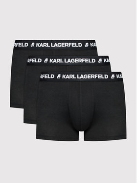 KARL LAGERFELD KARL LAGERFELD Set di 3 boxer Logo 211M2102 Nero