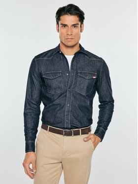 BIG STAR BIG STAR Koszula jeansowa CHUCK Granatowy Basic Fit