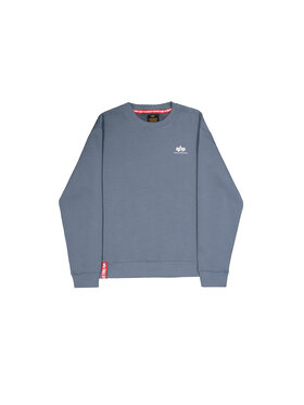 Alpha Industries Alpha Industries Bluza Basic Small Logo Sweatshirt Błękitny Regular Fit
