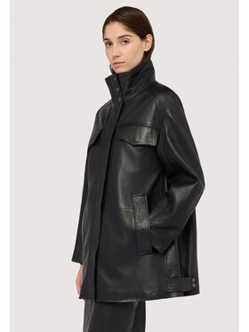 Trussardi Trussardi Giacca di pelle 8912A000314N033 Nero Over Fit