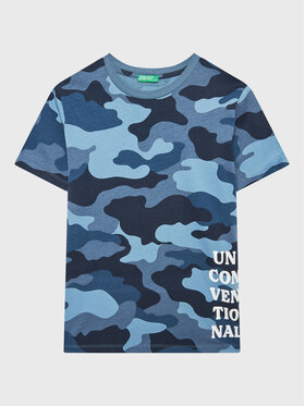 United Colors Of Benetton United Colors Of Benetton T-shirt 31U9C10A4 Plava Regular Fit
