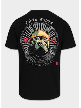 PITBULL PITBULL T-Shirt Koszulka męska MT. FUJI 3XL Czarny Regular Fit