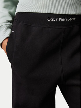 Calvin Klein Jeans Spodnji Del Trenirke IB0IB02327 Črna Regular Fit