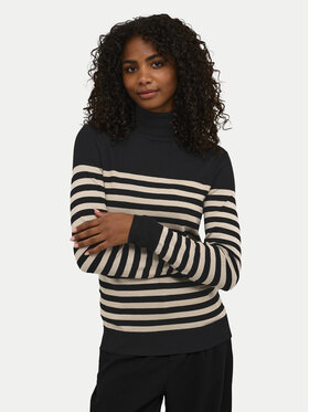 Kaffe Kaffe Bluză cu gât 10509063 Negru Regular Fit