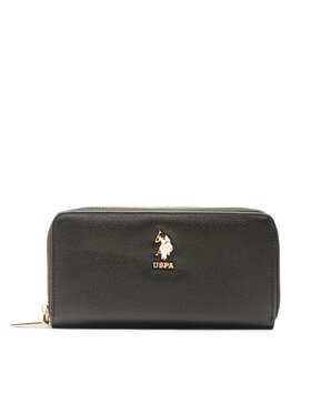 U.S. Polo Assn. U.S. Polo Assn. Голям дамски портфейл New Jones BEUJE5710WVP000 Черен