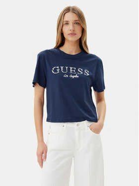 Guess Футболка V5GI09 K9RM1 Cиній Regular Fit