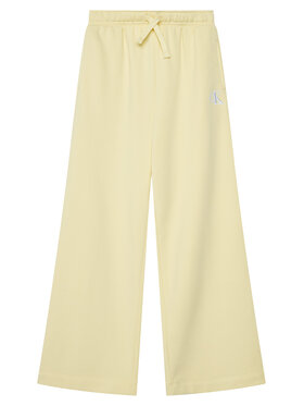 Calvin Klein Jeans Calvin Klein Jeans Долнище анцуг LVCKSJC11G Жълт Wide Leg