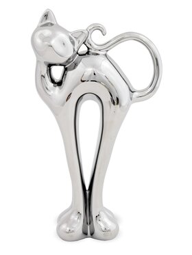 MIAhome MIAhome Figurka ceramiczna kota Srebrny