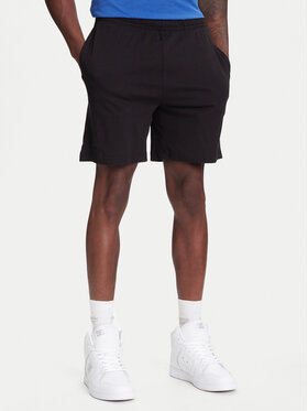 Kappa Kappa Sportiniai šortai Logo Korpo Cabas 303HZE0 Juoda Regular Fit