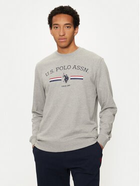 U.S. Polo Assn. U.S. Polo Assn. Džemperis ar kapuci MUP1660 Pelēks Regular Fit