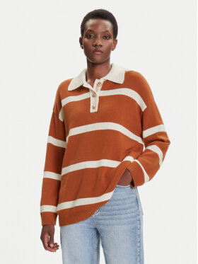 Gant Gant Sveter 4805341 Hnedá Relaxed Fit