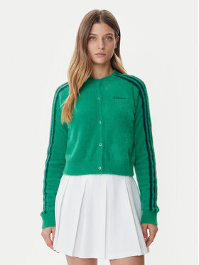 adidas adidas Cardigan Fluffy JW5177 Verde Regular Fit