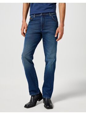 Wrangler Wrangler Jeansy Texas Black Hole Niebieski Regular Fit