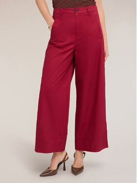 Motivi Motivi Spodnie materiałowe P00TQ004578N036 Bordowy Over Fit