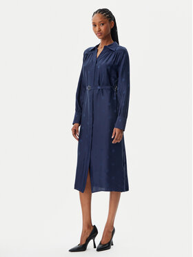 BOSS BOSS Rochie tip cămașă Dieshina1 50532758 Bleumarin Relaxed Fit
