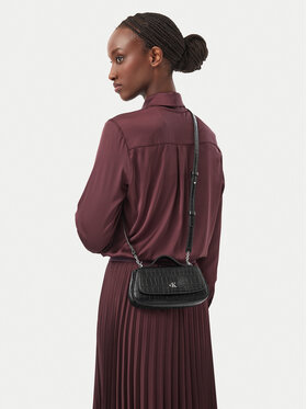 Calvin Klein Calvin Klein Geantă Ck Croc Top Handle Bag LV04F3903G Negru
