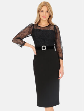 L’AF L’AF Sukienka wieczorowa Leona Czarny Regular Fit