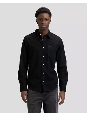 Lee Lee Koszula BUTTON DOWN Czarny Regular Fit