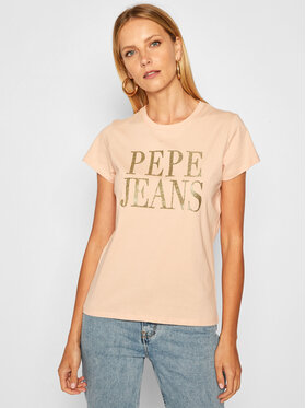 Pepe Jeans Pepe Jeans T-Shirt Lucila PL504655 Béžová Regular Fit