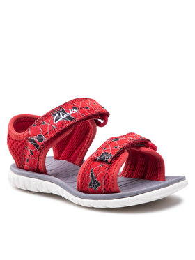 Clarks Clarks Sandały Surfing Tide K 26166174 Czerwony