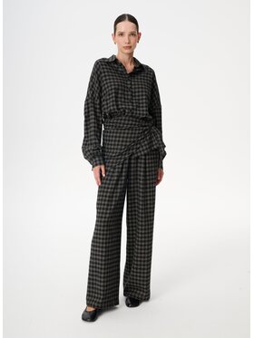 LEBRAND LEBRAND Spodnie materiałowe Franco Czarny Regular Fit