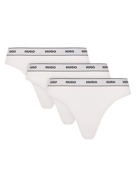 HUGO HUGO Набір з 3 пар стрінгів 50480150 Білий